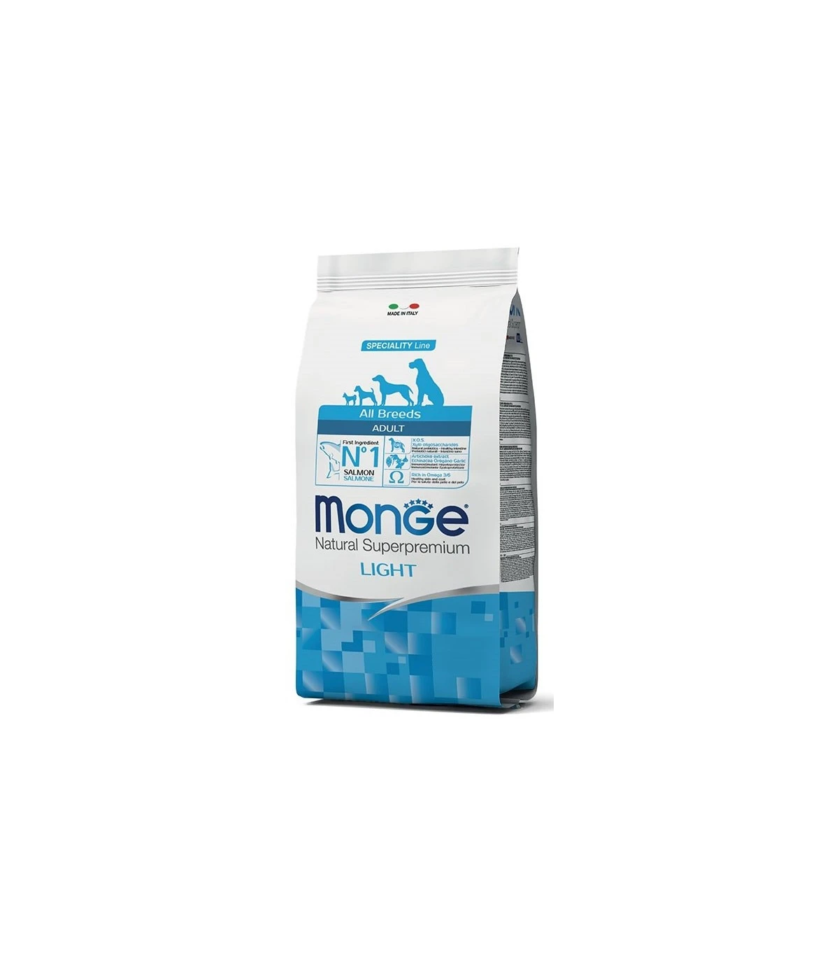 Monge Cane Light All Breeds Salmone E Riso 12 Kg 1 Monge Cane Light All Breeds Salmone E Riso 12 Kg